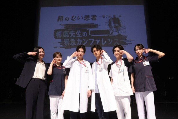 (左から)梅舟惟永、樋口日奈、長谷川慎、井上想良、曽田陵介、遊井亮子