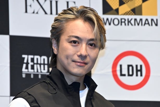 WORKMAN「ZERO-STAGE新作＆ファン付きウェア新作発表会」に登壇したEXILE TAKAHIRO