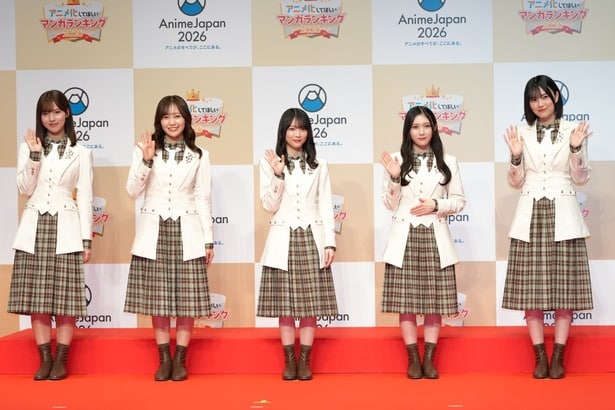 櫻坂46(中嶋優月、松田里奈、森田ひかる、谷口愛季、的野美青)