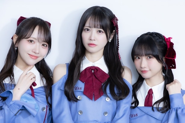 STU48の石田千穂、中村舞、高雄さやか(写真左から)