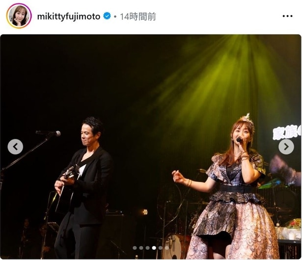 【写真】ミキティ、夫の庄司智春とライブ出演