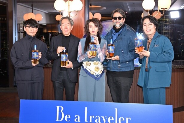 (左より)山口一郎、上田義彦、長井短、吉田玲雄、くるま