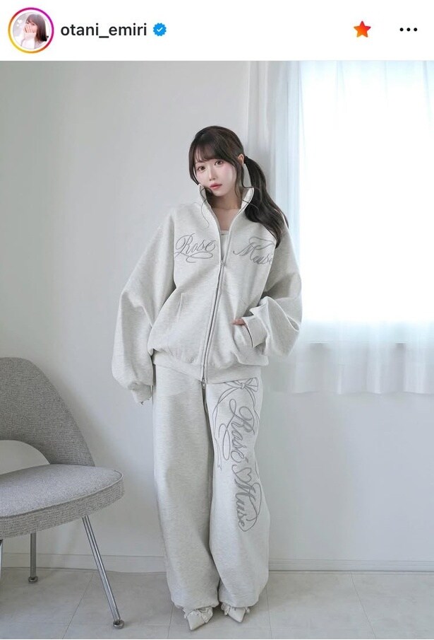 【写真】「ラフやのに」…＝LOVE・大谷映美里、「楽ちんアイテム」な“大人ガーリー”な姿