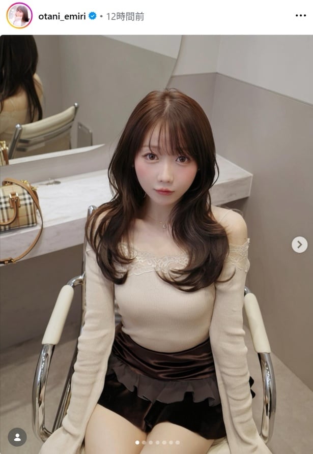 【写真】＝LOVE・大谷映美里、あざとい上目遣いショットを公開