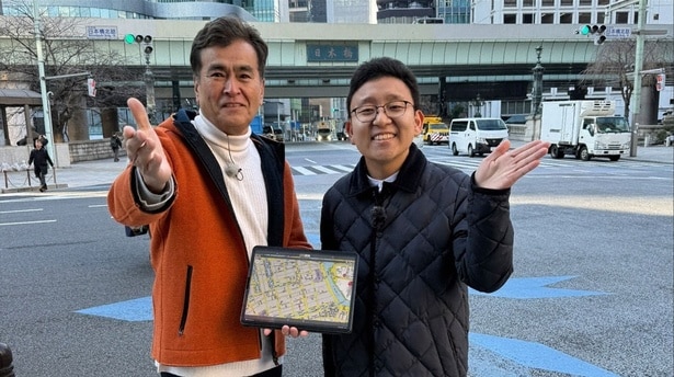 石原良純×上垣皓太朗アナが“古地図アプリ”で覗く江戸と東京の今昔 意外な歴史の痕跡を探る新感覚歴史探索番組が誕生<コチズム>