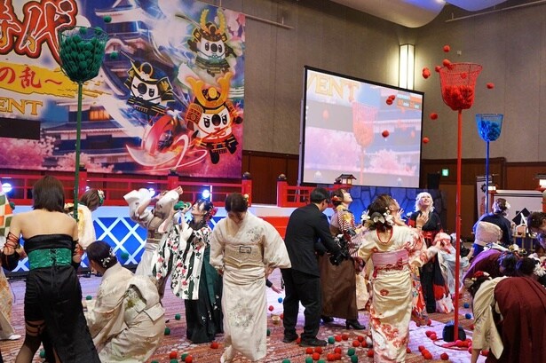 玉入れ対決でも盛り上がった