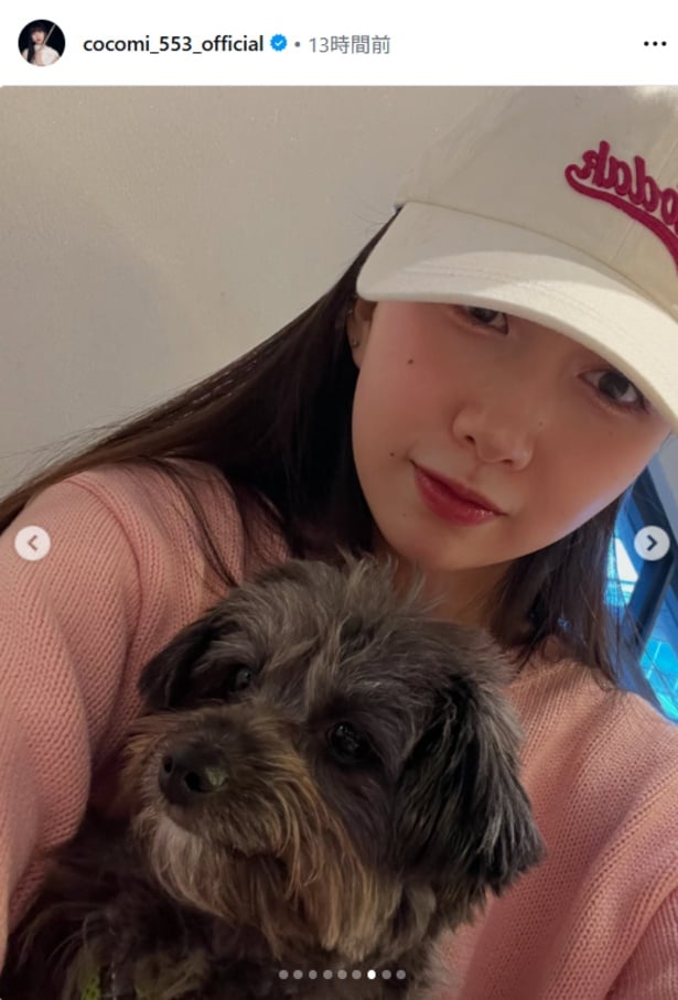 愛犬とツーショット…かわいい表情の2人が写る