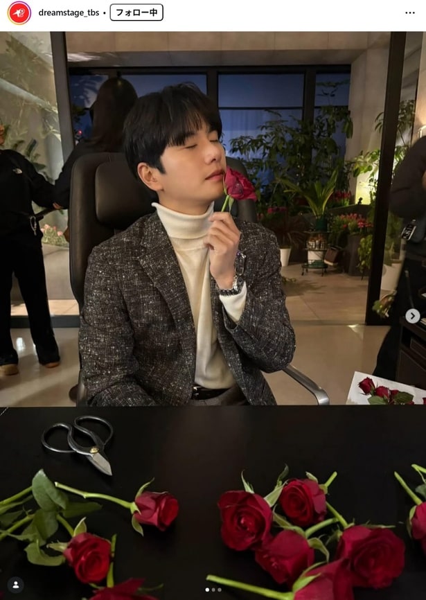 【写真】上品な雰囲気のイ・イギョン、赤いバラとの相性が抜群なオフショット