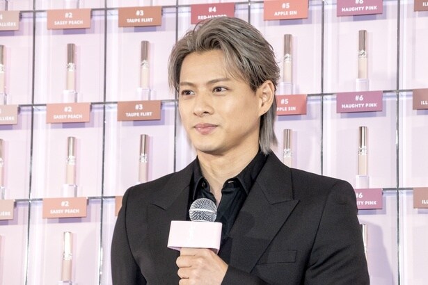 平野紫耀(「YSL LOVENUDE HOTEL TOKYO SECRET CHECK-IN」レセプションより)