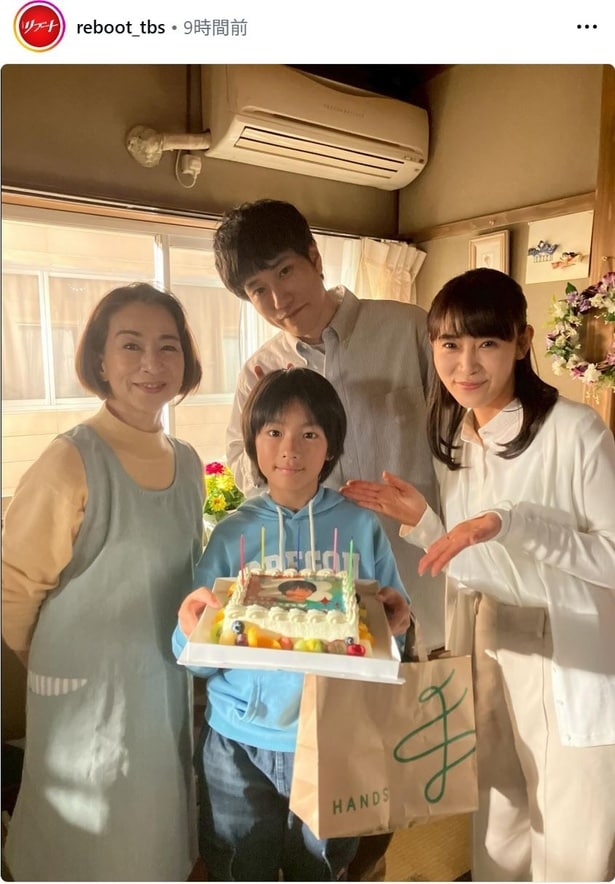 【写真】松山ケンイチ、山口紗弥加ら“早瀬家”、矢崎滉の誕生日を祝福