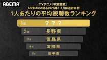 アニメ『呪術廻戦』を一番見ている都道府県ランキングをABEMAが発表　長野県、徳島県を抑えて第1位に輝いた県は？