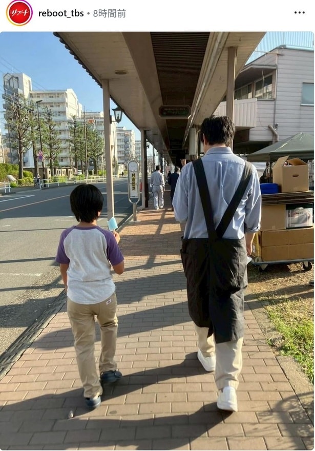 【写真】松山ケンイチ＆矢崎滉、まるで“親子”な後ろ姿にほっこり
