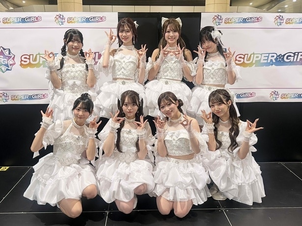 SUPER☆GiRLS、坂林佳奈＆田中想のラストシングル「Sunset Kiss」を初披露「最後まで全力出し切ります！」