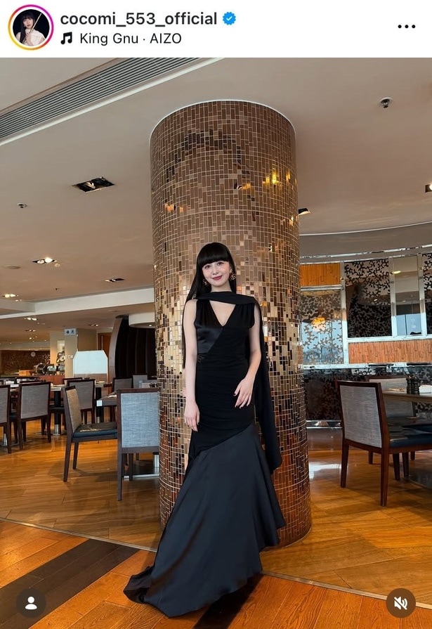 【写真】Cocomi、黒マーメイド“ロングドレス”姿