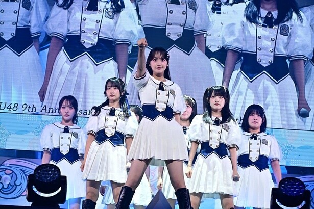 STU48の9周年公演で甲斐心愛がKLP48から復帰「成長したところをSTU48にいっぱい還元できるように頑張ります！」