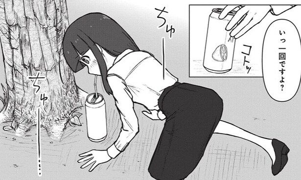仕事の鬱憤をお酒で発散する先輩と後輩…さらに自身を“虫”だと思い込む謎プレイに「カオスすぎる」【漫画】