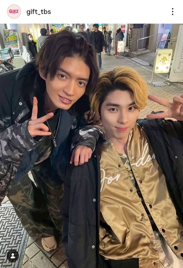 【写真】本田響矢&杢代和人、ちょい悪イケメン男子の2ショット