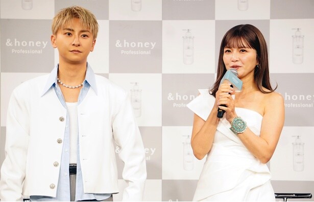 與真司郎、宇野実彩子(写真左から)