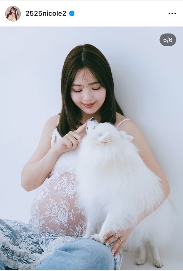 【写真】藤田ニコル、愛犬・ユキとのマタニティフォト「ママの顔になってる」
