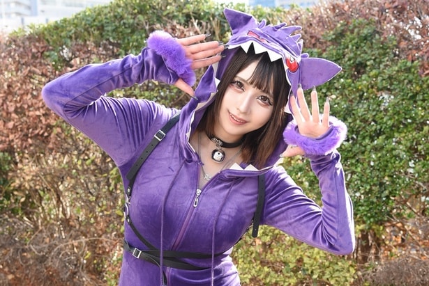 「ポケモン」ゲンガー“擬人化”コスプレイヤーのこだわり「タイトな衣装と網タイツで意外性を演出」<acosta!>