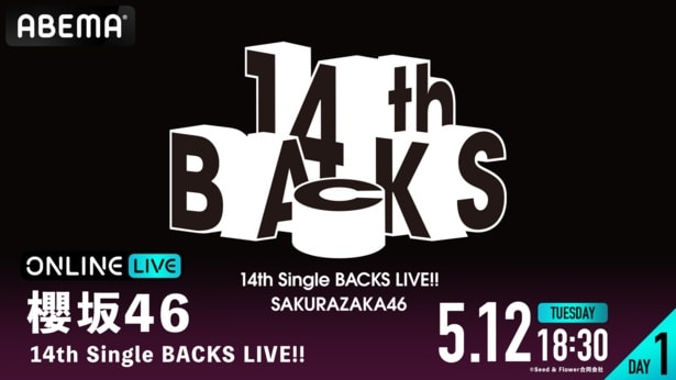 全16名の新生BACKSによる進化したパフォーマンス『櫻坂46 14th Single BACKS LIVE!!』ABEMA PPVにて生放送決定
