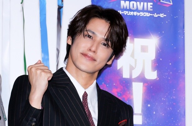 映画「ザ・スーパーマリオギャラクシー・ムービー」公開記念舞台あいさつに登壇した宮野真守