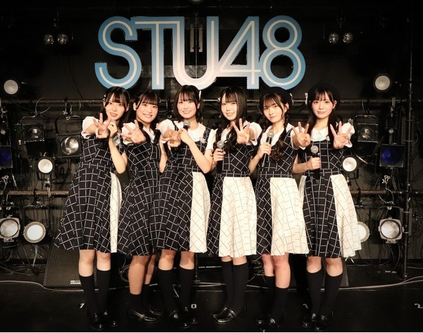 3周年公演を行なったSTU48 3期生の北澤苺、奥田唯菜、浜田響、石原侑奈、新井梨杏、森末妃奈(写真左より)