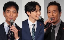 宮世琉弥＆沢村一樹＆遠藤憲一＆皆川猿時、肩を組んでニコニコな4ショットに「幸せになれる」「泣きそう」の声＜未解決の女＞