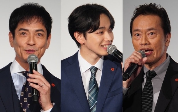 宮世琉弥＆沢村一樹＆遠藤憲一＆皆川猿時、肩を組んでニコニコな4ショットに「幸せになれる」「泣きそう」の声＜未解決の女＞