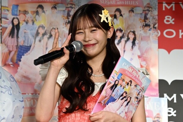 村川緋杏(「CANDY TUNE 3rd Anniversary写真集 SUGAR AND HUES」発売記念イベント 取材会より)