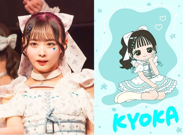 前垣さらが描いたToi Toi Toiの谷屋杏香　