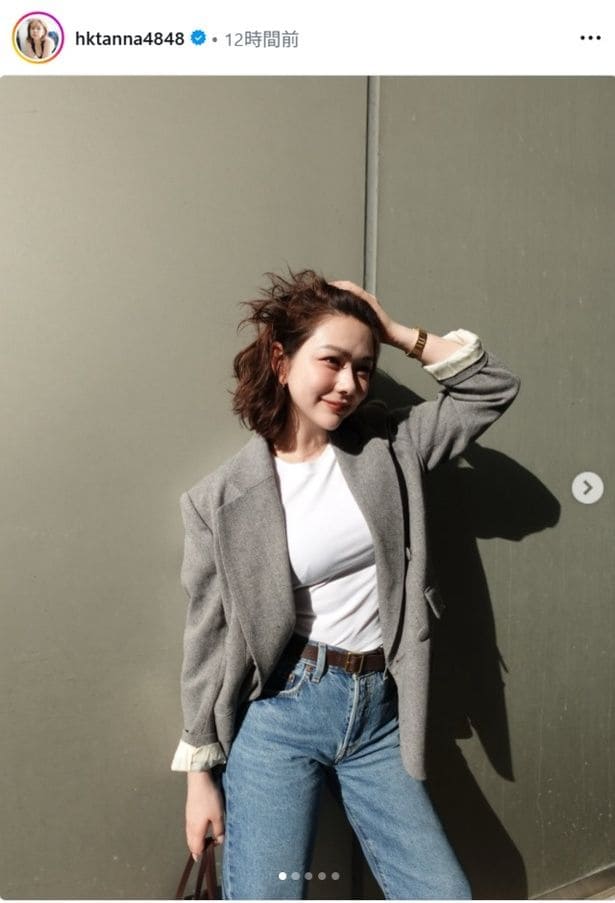 【写真】村重杏奈、ジャケットスタイルで髪をかきあげる“大人かっこいい”ショット
