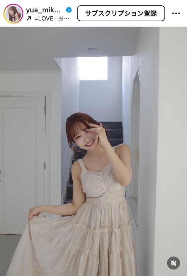 【写真】三上悠亜、透明感あふれるキャミワンピ姿