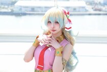 「天元突破グレンラガン」“ニア”コスプレ「ふわふわの髪はグラデーションにもこだわって自作しました」＜AnimeJapan＞
