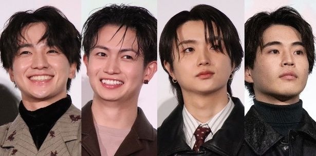 綱啓永、BE:FIRST・JUNONを木戸大聖&中沢元紀と囲みWピースする姿に「ウィンブレメンバー激アツ」の声