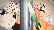 ＜Dr.STONE＞打ち上げロケット製作は難航…千空とゼノは折れない心で挑み続ける　第32話先行カット公開