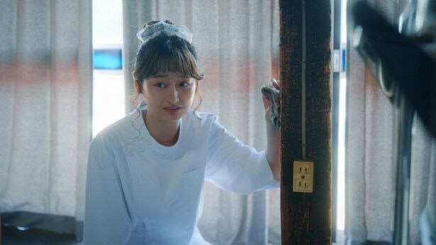 茂木(正名僕蔵)との子を産むのかと思い動揺する塔子(影山優佳)