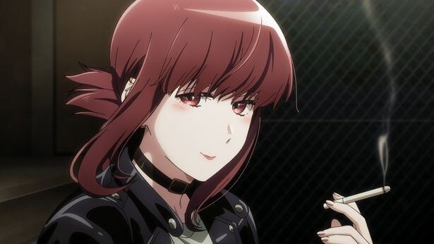 アニメ「スーパーの裏でヤニ吸うふたり」ABEMA限定先行配信版OP映像より