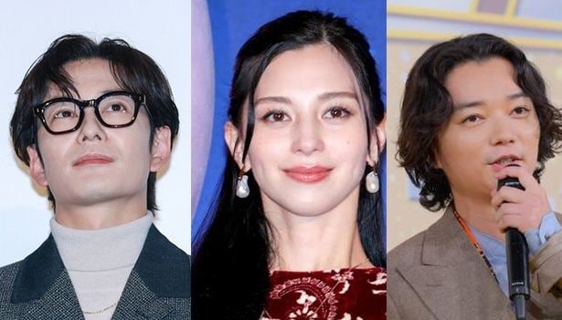 岡田将生&染谷将太&中条あやみ、スーツ姿がかっこいい美男美女の3ショット公開<田鎖ブラザーズ>