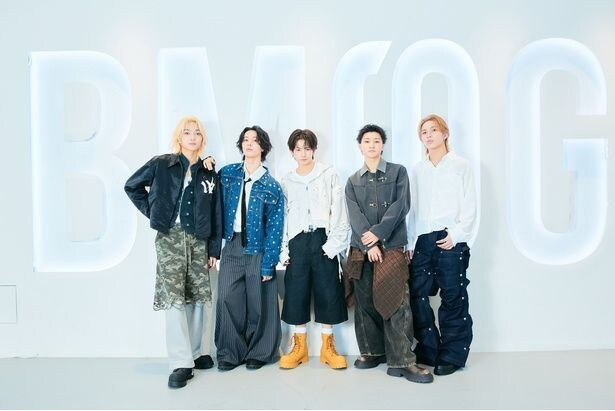 デビューを控えるBMSG TRAINEE5人が、地上波初レギュラー冠番組「BMSG TRAINEE Project the TRYANGLE」について語る 左からTAICHI、YUTA、KEI、KANTA、RAIKI