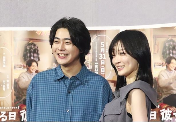 「ある日彼女のパンティーが、」完成会見に登壇した倉悠貴、山下美月