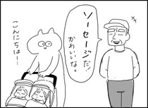 双子の赤ちゃんと散歩中、年配の男性に言われた一言に困惑するも…時間差で気付いた真実に「めっちゃ笑ったわ」【漫画】