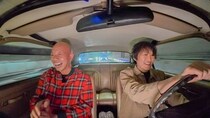 千原ジュニア「俺運転めっちゃ好きなんや」憧れの旧車＆人生初スーパーカーに大興奮＜小峠英二の試乗最高！＞