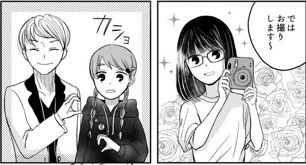 推しとのチェキ現場で出会ったスタッフに一目惚れ…突然の出来事に「まさかのスタッフとチェキ」の声【漫画】