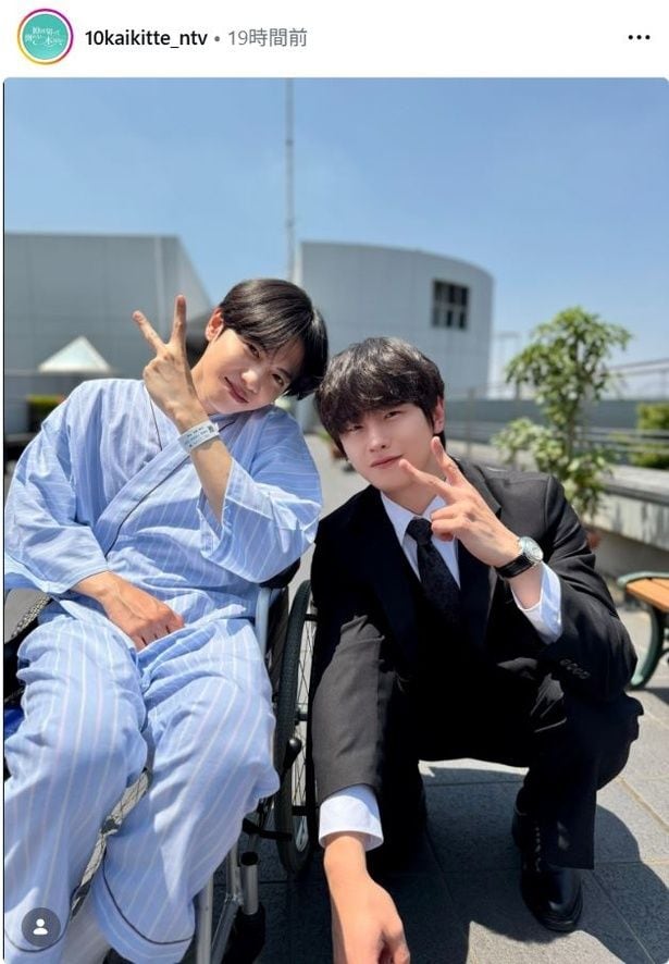 【写真】志尊淳＆キム・ドワン“ミンソクとヒスン兄弟”、寄り添いオフショット
