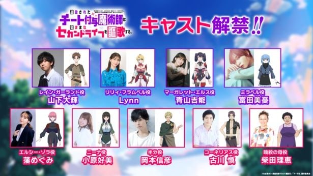 アニメ「チー付与」主要キャラキャスト発表&PVが公開