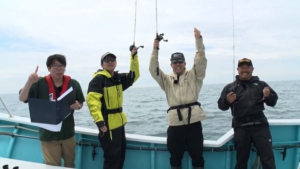 ミキ・亜生＆コロチキ・ナダルが静岡・焼津で“魚の王様”真鯛を狙う＜亜生とナダルがゆる〜く釣り旅やっちゃってる＞