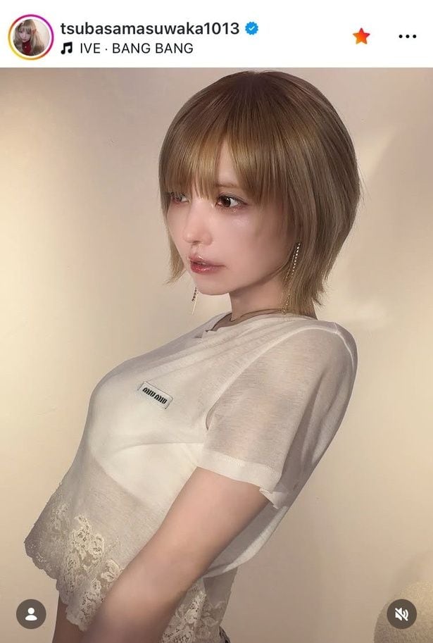 【写真】益若つばさ、透明感映えする新ヘア