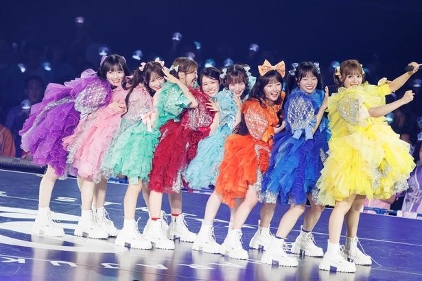 (左より)真鍋凪咲、桜庭遥花、板倉可奈、佐野愛花、梅田みゆ、川本笑瑠、増田綾乃、古澤里紗