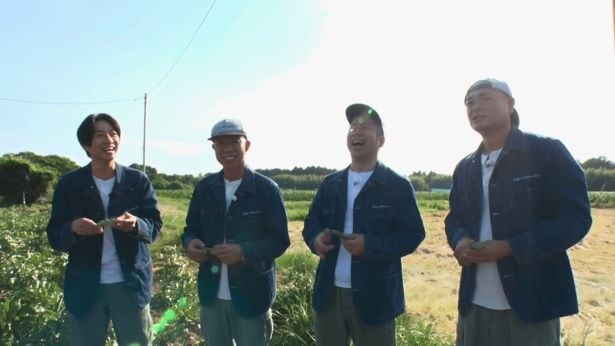 【写真】相葉、小峠、澤部、あばれる君がさやごと網で焼く「焼きそら豆」に挑戦